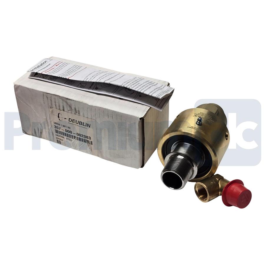 Used Deublin 357-000-002083 Rotary Union 1" NPT RH Duo-Flow Water Steam Oil NSMP
