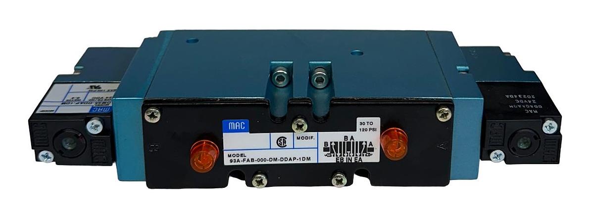 Used MAC 93A-FAB-000-DM-DDAP-1DM / 93AFAB000DMDDAP1DM SOLENOID VALVE 24VDC COIL NSNP