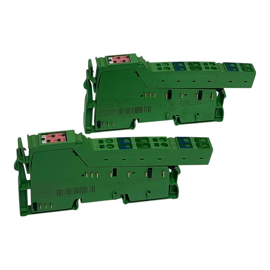 Used Lot of 2 Phoenix Contact 2862042 IB IL 24 DO 4-2MBD Digital Output Modules
