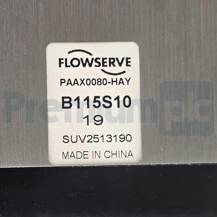 Used Flowserve Automax B115S10 Butterfly Valve Assy. 3-3/4" w/ Actuator 150 PSIG NSNP