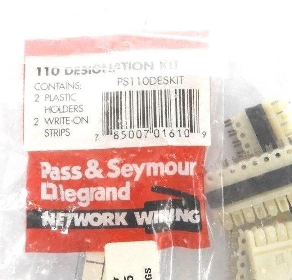 Used LOT OF 2 NEW PASS & SEYMOUR LEGRAND PS110100KIT5 100-PR WIRING BLOCK KIT