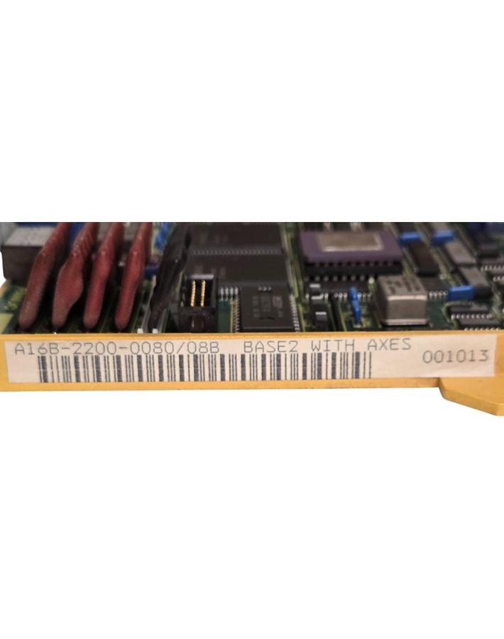 Used GE FANUC A16B-2200-0080/08B BASE2 BOARD w/AXIS 15 A CONTROL A16B-2200-0080 NSNP