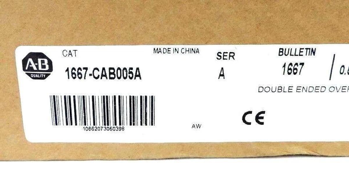 Used LOT OF 2 NIB ALLEN BRADLEY 1667-CAB005A PANNELCONNECT MODULE CABLES SER A