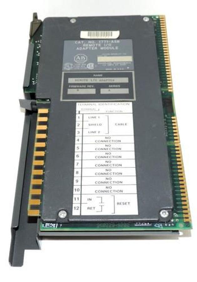 Used ALLEN BRADLEY 1771-ASB REMOTE I/O ADAPATER MODULE F/W REV B SER A 1771ASB