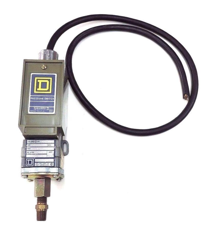 Used SQUARE D 9012-GRG-3 SER. B PRESSURE SWITCH 240PSIG, 1.5-30, 9012GRG3