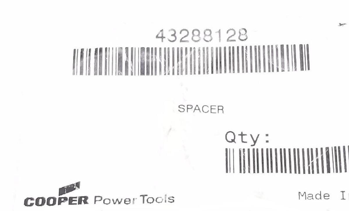 Used LOT OF 3 NEW COOPER POWER TOOLS 43288128 SPACERS