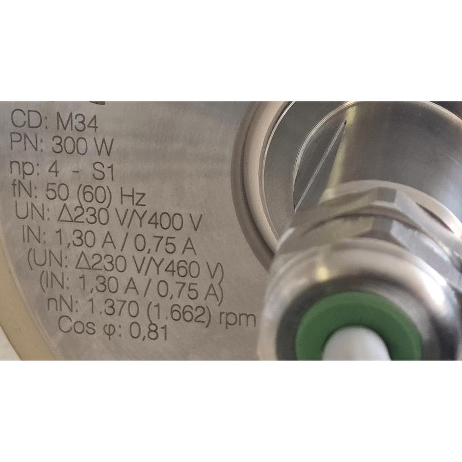 Used INTERROLL DM 0113 ASYNCHRONOUS 3-PHASE DRUM MOTOR DM1133-ASP13B0ERJDD 307mm NSMP