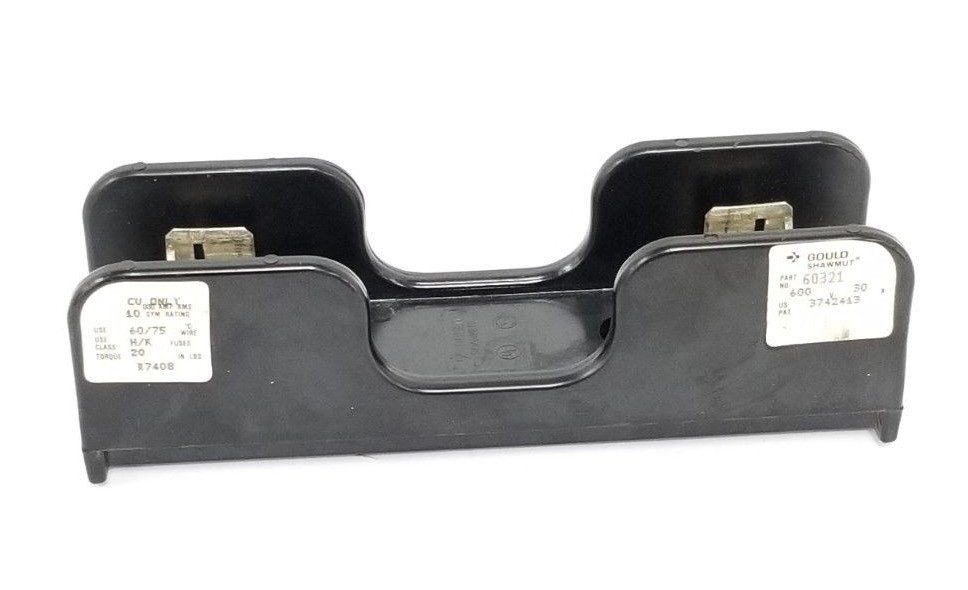 Used GOULD SHAWMUT 60321 FUSE BLOCK 600V, 30A, 1P