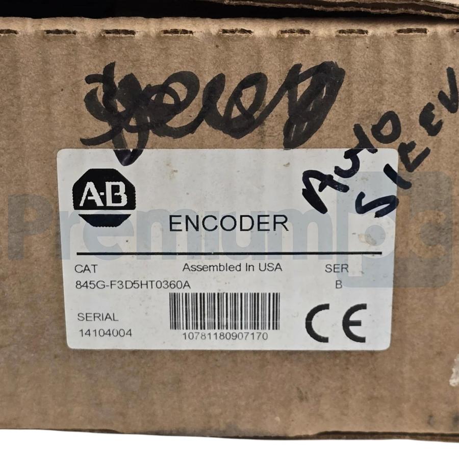 Allen-Bradley 845G-F3D5HT0360A /B Absolute Encoder 5VDC, 360PPR 3/8" SHAFT NSMP