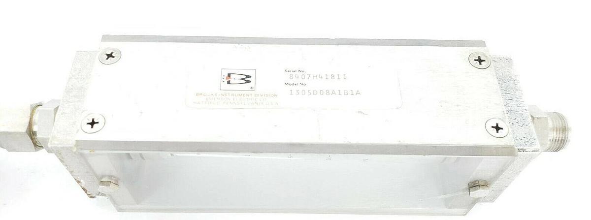 Used BROOKS 1305D08A1B1A FLOW METER 1-14 SCFM AIR R-8M-75-1 S-925-J-202-AAA