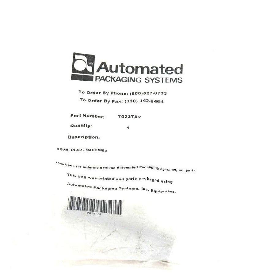 Used NEW AUTOMATED PACKAGING SYSTEMS 70237A2 DRUM, REAR MACHINED