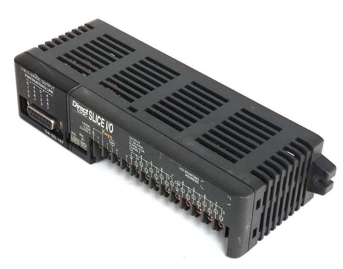 Used DIRECT LOGIC D4-SS-16T SLICE I/O OUTPUT MODULE D4SS16T