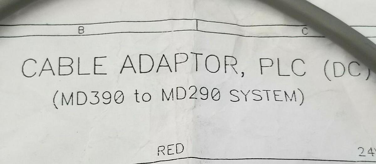 Used NEW GENERIC 918-408 PLC CABLE ADAPTER MD390 TO MD290 SIZE: B W/ 206043-3 E118830