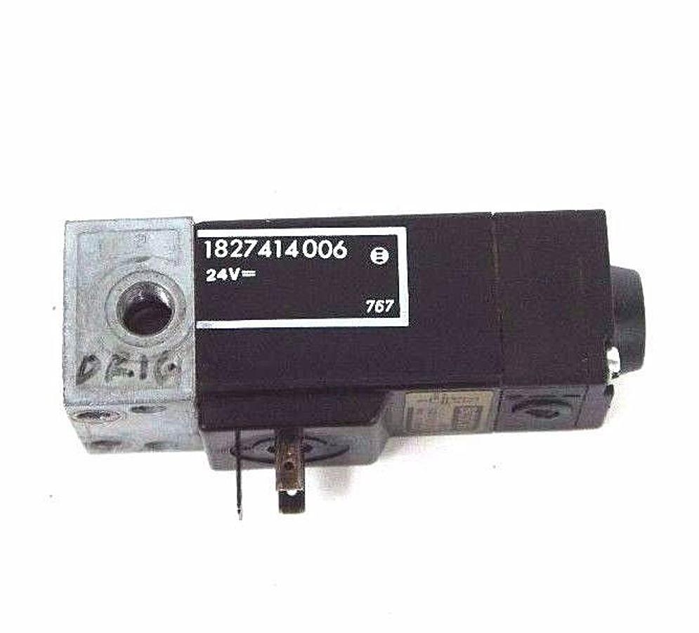 Used BOSCH 0-820-005-201 SOLENOID VALVE W/ 1827414006 PILOT VALVE 24V