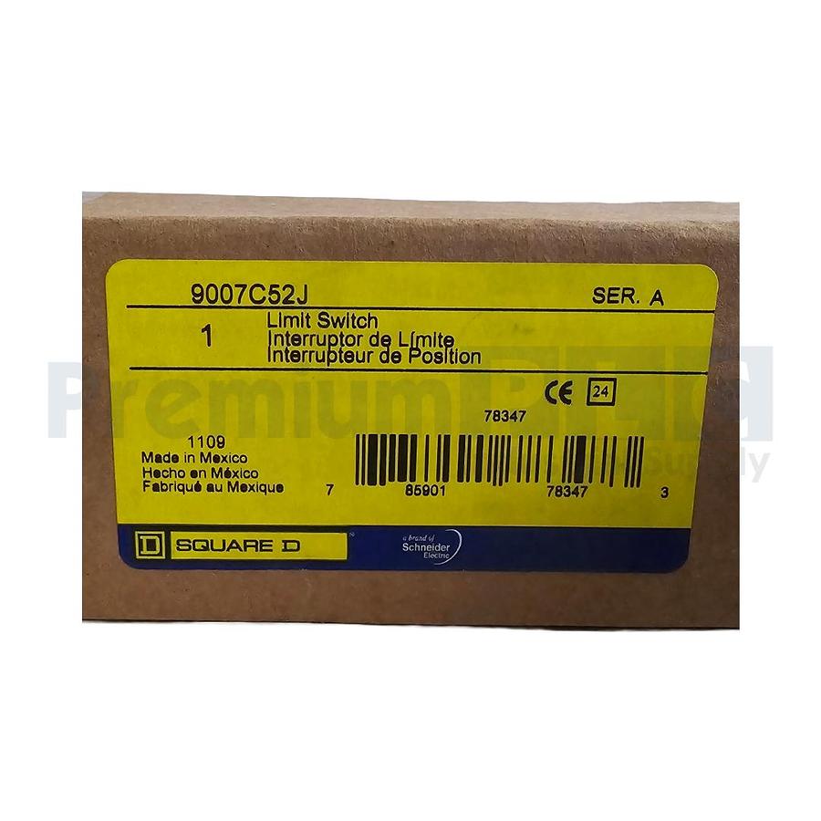 Used NEW SQUARE D 9007C52J SER. A HEAVY DUTY 9007 LIMIT SWITCH BODY ONLY (READ)
