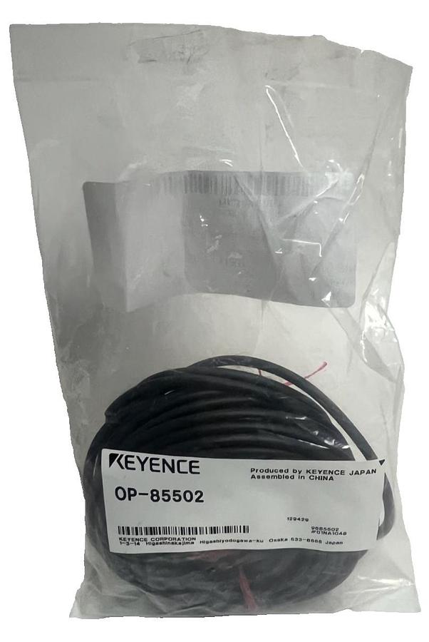 NEW Keyence OP-85502 Connector Cable | M12 4-Pin Straight 10m PVC Cordset