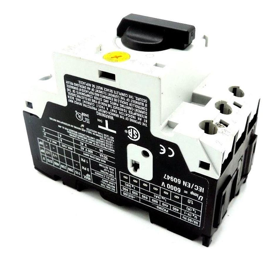 Used NEW MOELLER PKZM0-1-T MOTOR PROTECTOR 0.63-1AMP 600VAC, PKZM01T