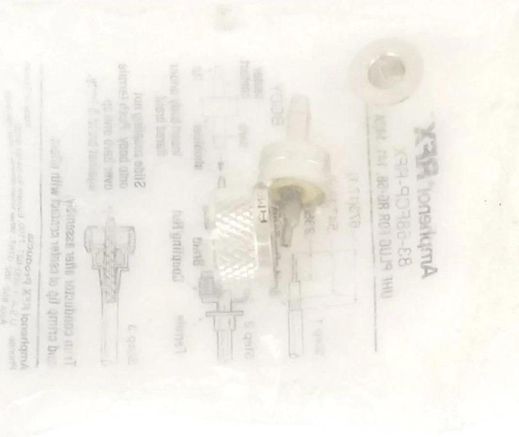 Used NEW AMPHENOL RFX 83-58FCP-RFX UHF PLUG FOR RG-58, 141, 142A