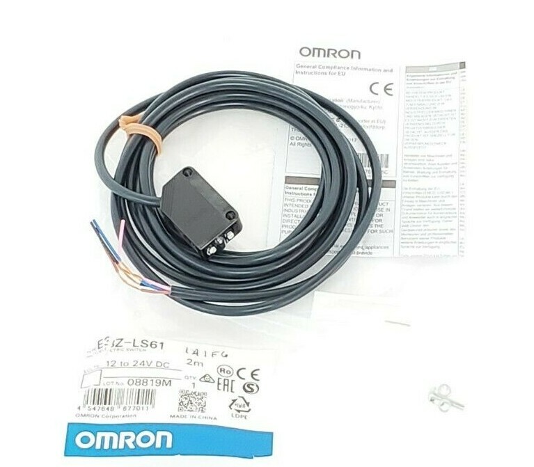 Used NEW OMRON E3Z-LS61 PHOTOELECTRIC SWITCH E3ZLS61, 12 TO 24V DC, 2M