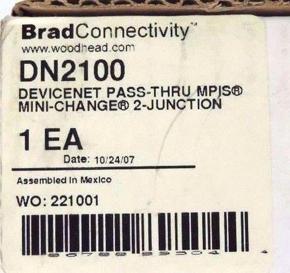 Used NIB BRAD HARRISON MPIS MULTI PORT INTERCONNECT SYSTEM CAT NO. DN2100 7A MAX