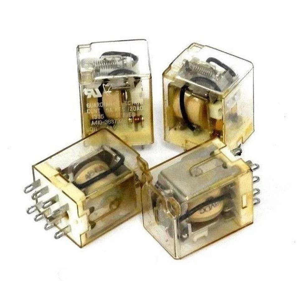 Used LOT OF 4 GUARDIAN ELECTRIC A410-363732-14 RELAYS COIL 48V DC, A41036373214