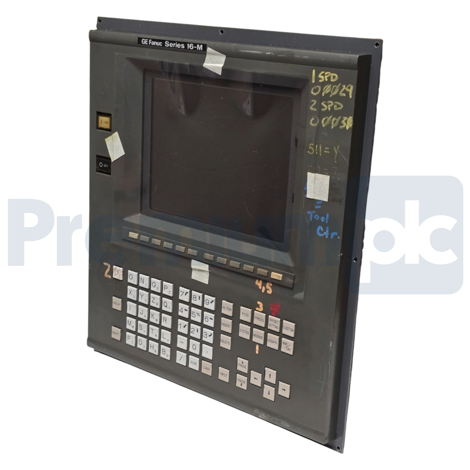 Used GE Fanuc A02B-0200-C062/MBR Series 16-M LCD/MDI Unit 9.5" CNC Operator Panel REP
