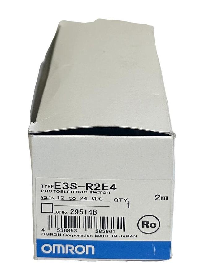 NEW OMRON E3S-R2E4 / E3SR2E4 PHOTOELECTRIC SWITCH 12-24VDC 2M CABLE NSMP
