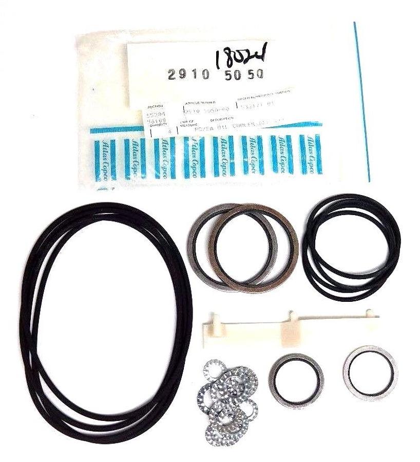 Used NIB ATLAS COPCO 2910-5050-00 OIL COOLER SERVICE KIT 2910-5050, 2910505000