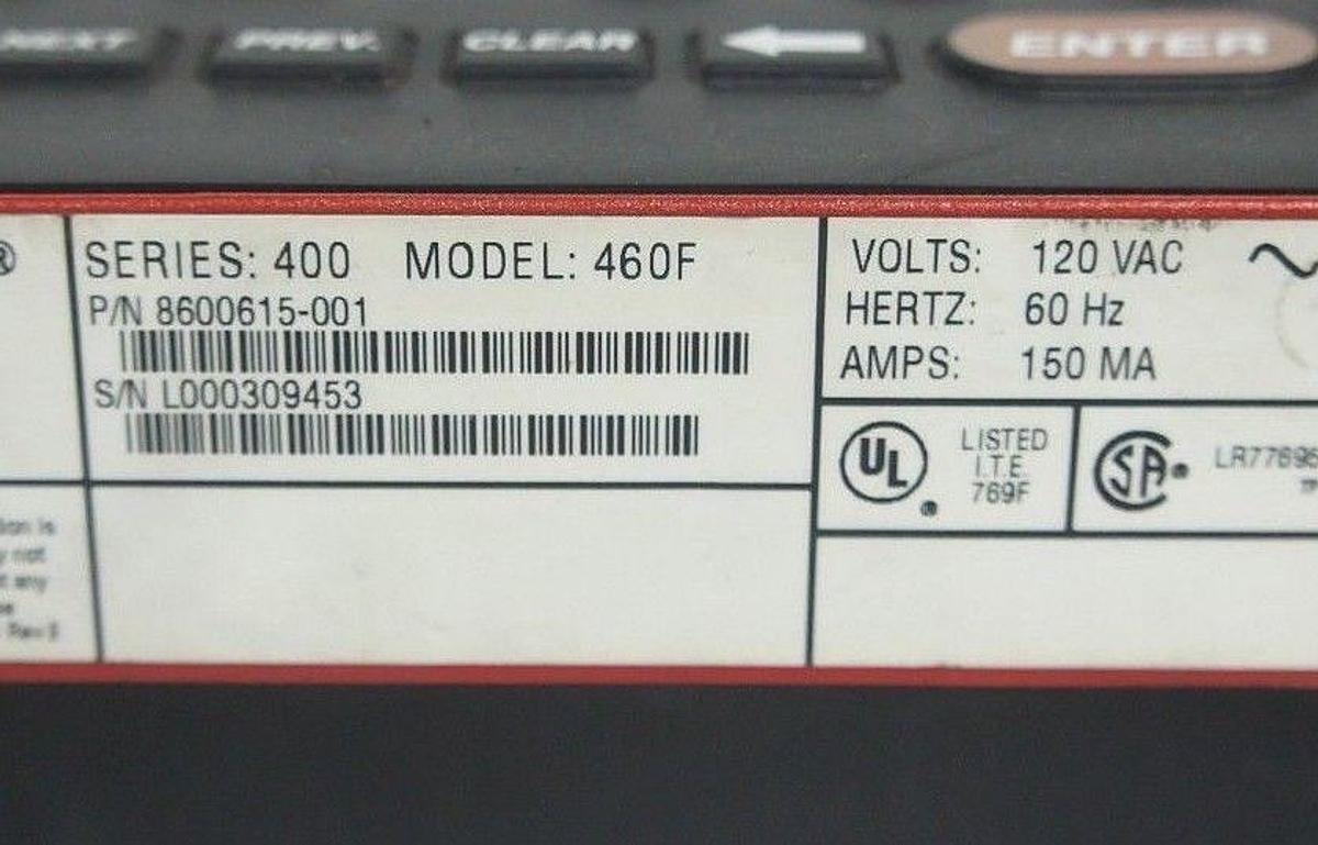 Used KRONOS 8600615-001 DIGITAL TIME CLOCK MODEL 460F 120 VAC, 60 HZ, 150 MA