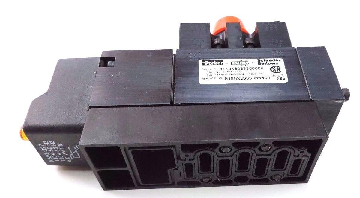 NEW PARKER H1EWXBG353000CA PNEUMATIC VALVE 150 PSI, 120V/60HZ-110V/50HZ 12.0VA