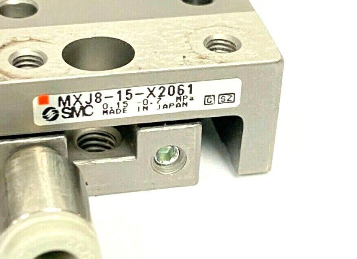 Used SMC MXJ8-15-X2061 PRECISION AIR SLIDE TABLE 0.15-0.7 MPa MXJ815X2061