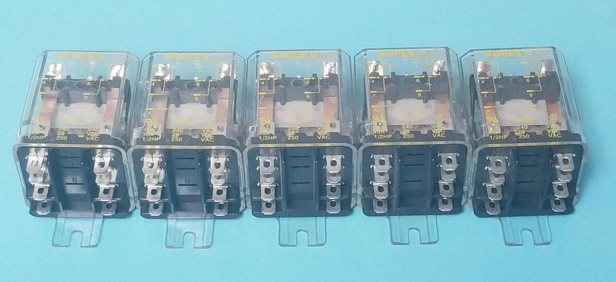Used LOT OF 5 SQUARE D 8501-KFD12V56 RELAYS SER. C, 48VDC, 8501KFD12V56