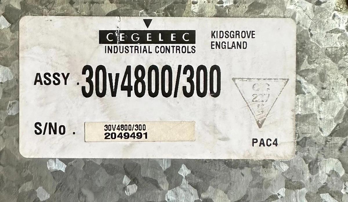Used CEGELEC INDUSTRIAL CONTROLS 30v4800/300 / 30v4800300 ALSPA GD 2000E AC DRIVE 40A