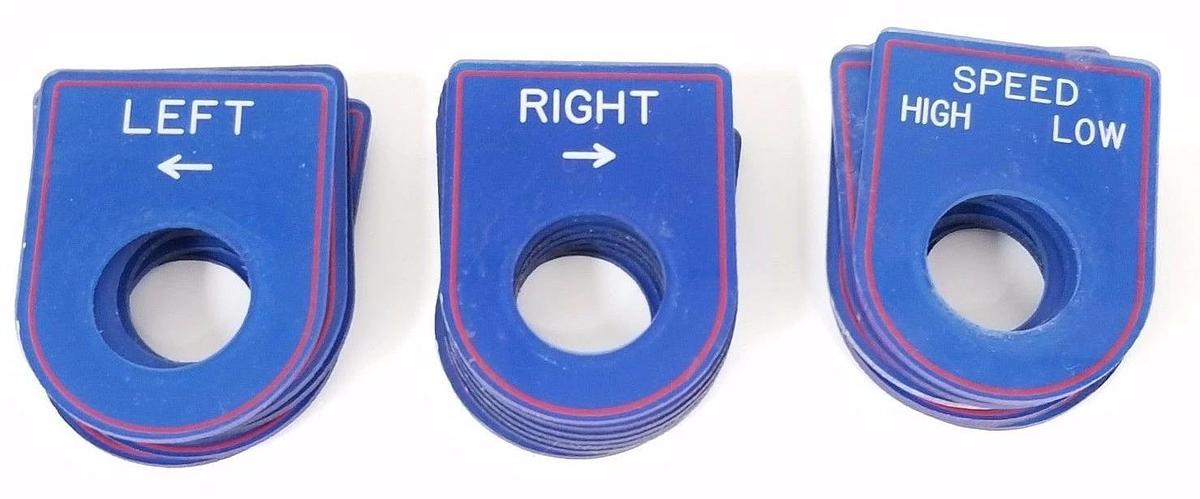 Used LOT OF 22 GENERIC MISCELLANEOUS SELECTOR SWITCH COVERS / PLATES