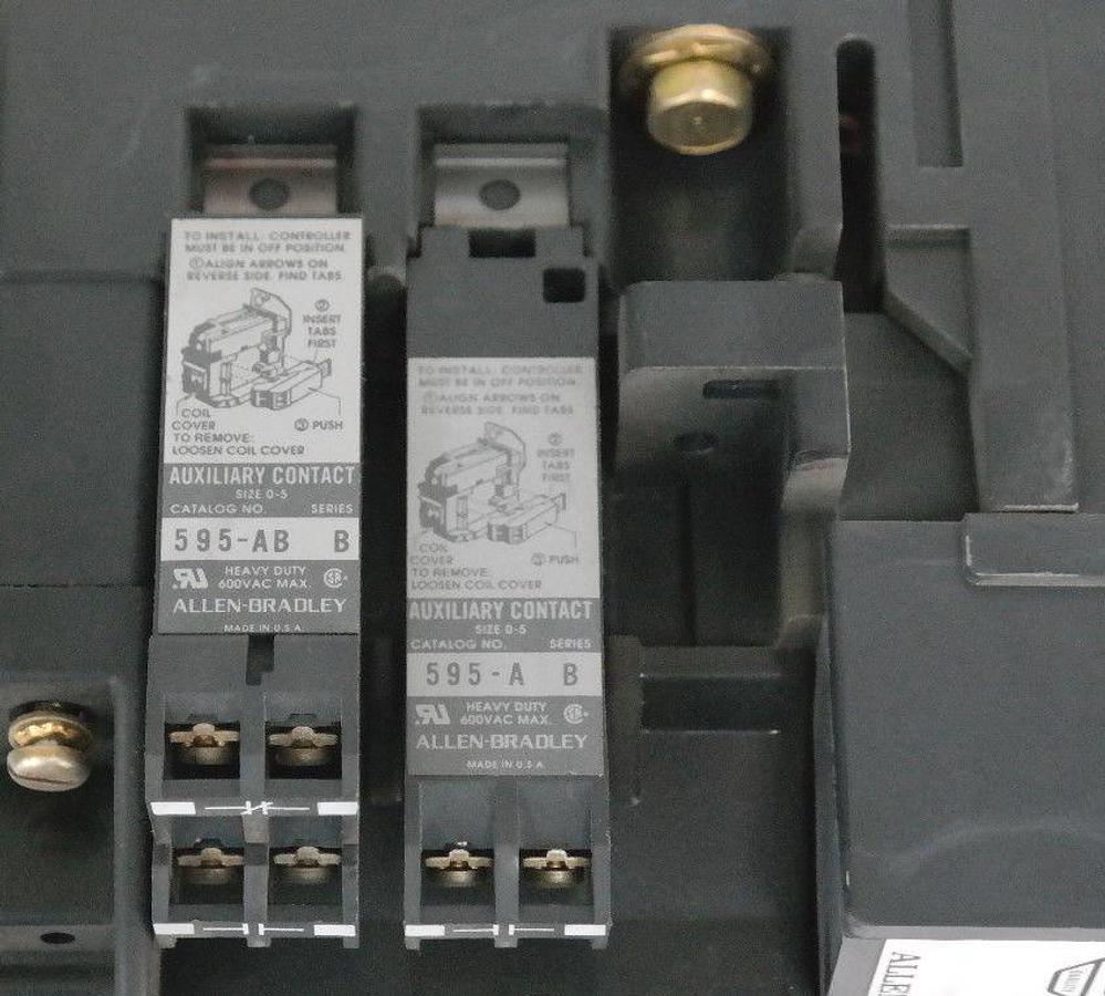 Used ALLEN BRADLEY 123166 DC CONTACTOR 280AMP, 550VDC, 115V COIL