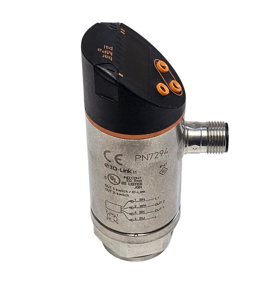 Used NEW IFM PN-010-REN14-QFRKG/US/ /V (PN7294) IO-Link PRESSURE SENSOR 18-30VDC