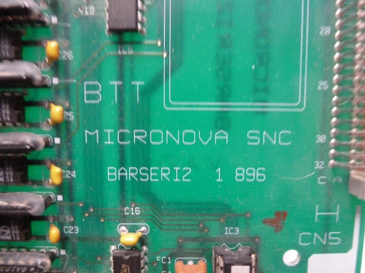 Used MICRONOVA SNC BARSERI2 1 896 CIRCUIT BOARD C.Q. B016 (44)