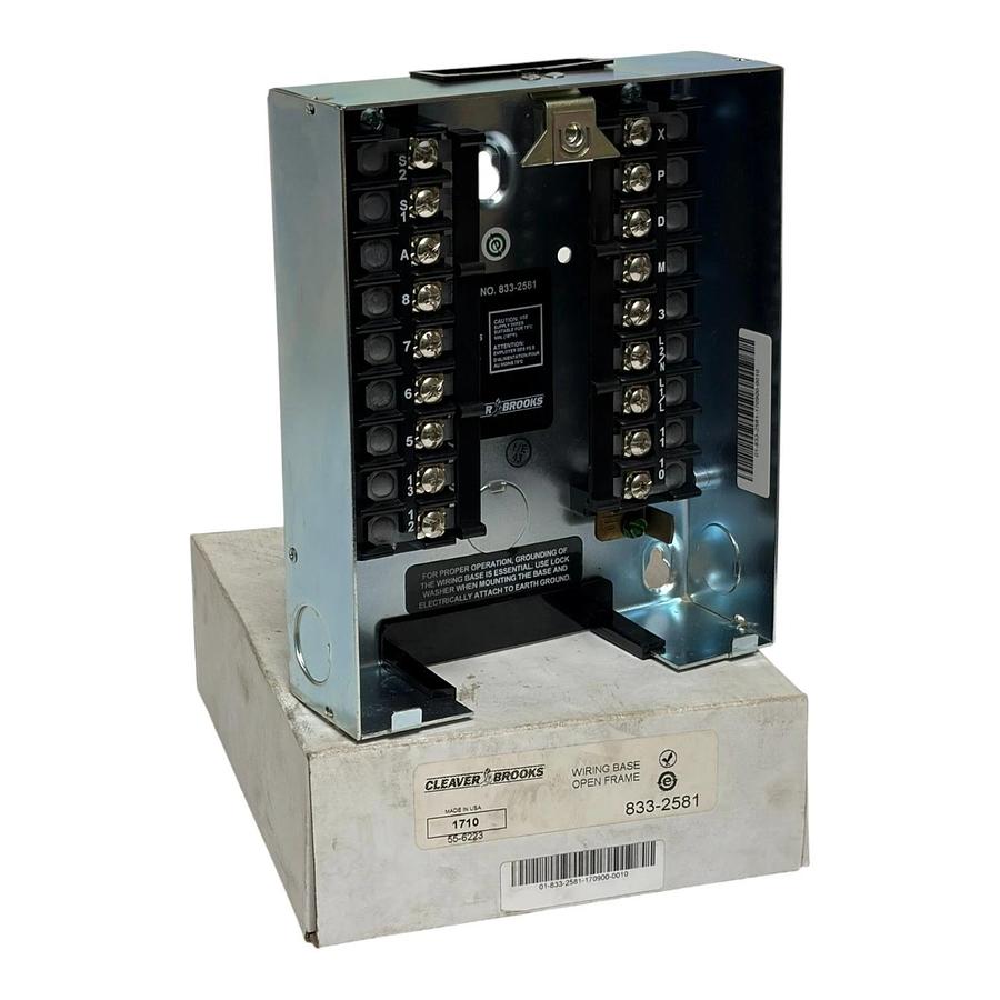 Used New Cleaver-Brooks 833-2581 Wiring Base Open Frame Flame Safeguard Control Box