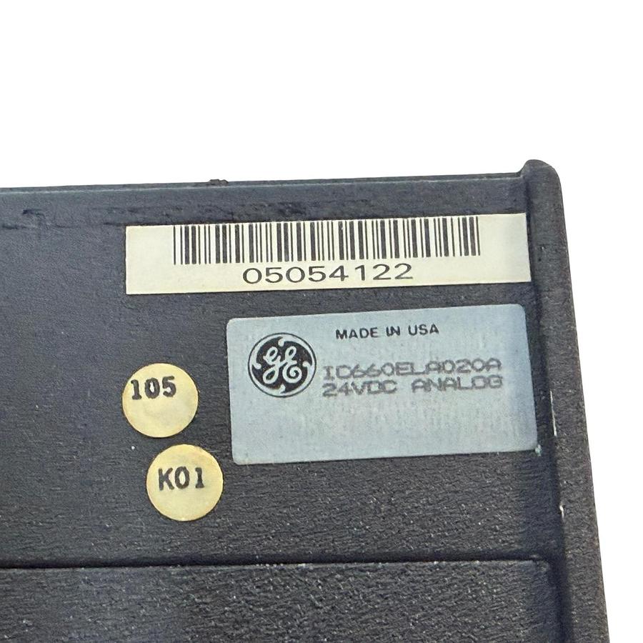 Used GE Fanuc Genius IC660ELA020A 24VDC Analog Input/Output Block