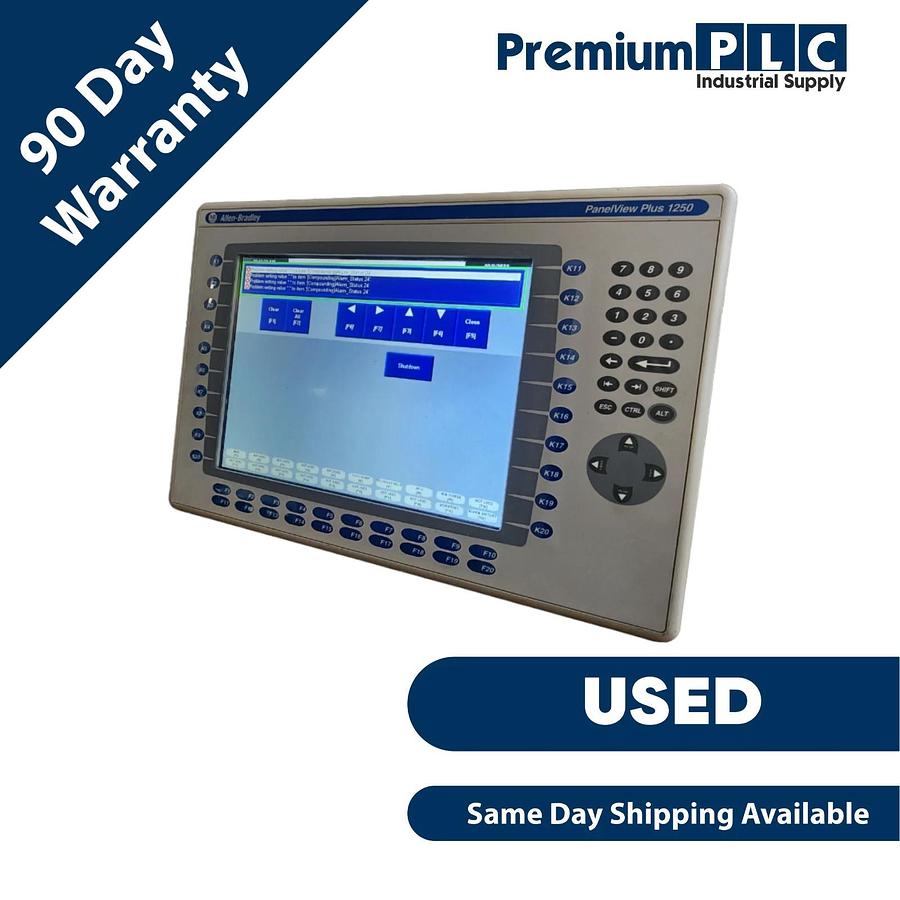 Used ALLEN BRADLEY 2711P-B12C4D8 /A PanelView Plus 1250 KEY/TOUCH ENet 2711PB12C4D8 612598876761