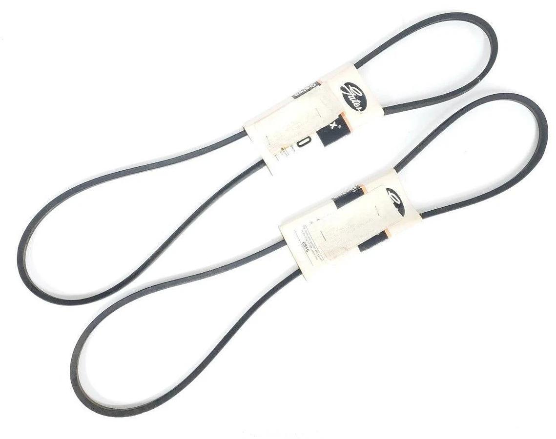 Used LOT OF 2 NEW GATES 2550 V-BELTS 1/2" TOP WIDTH x 55" LENGTH