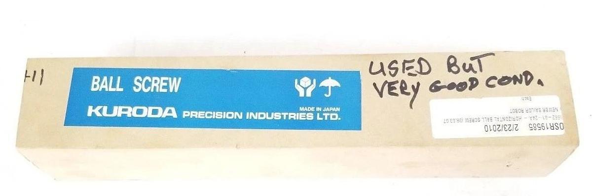 Used KURODA 11-1662-01-24A BALL SCREW 1116620124A