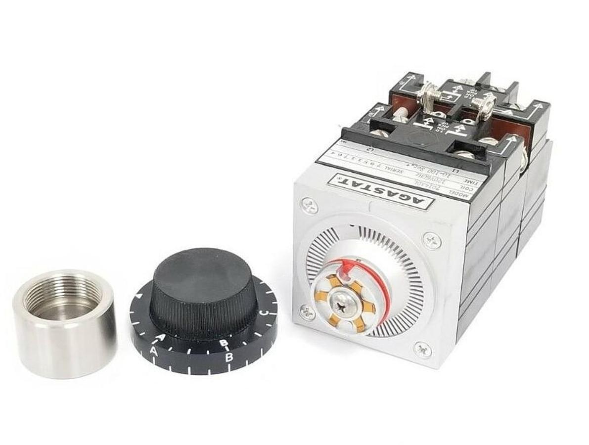 Used AGASTAT 7014ADL TIME DELAY RELAY 120V, 60HZ, 10-100 SEC.