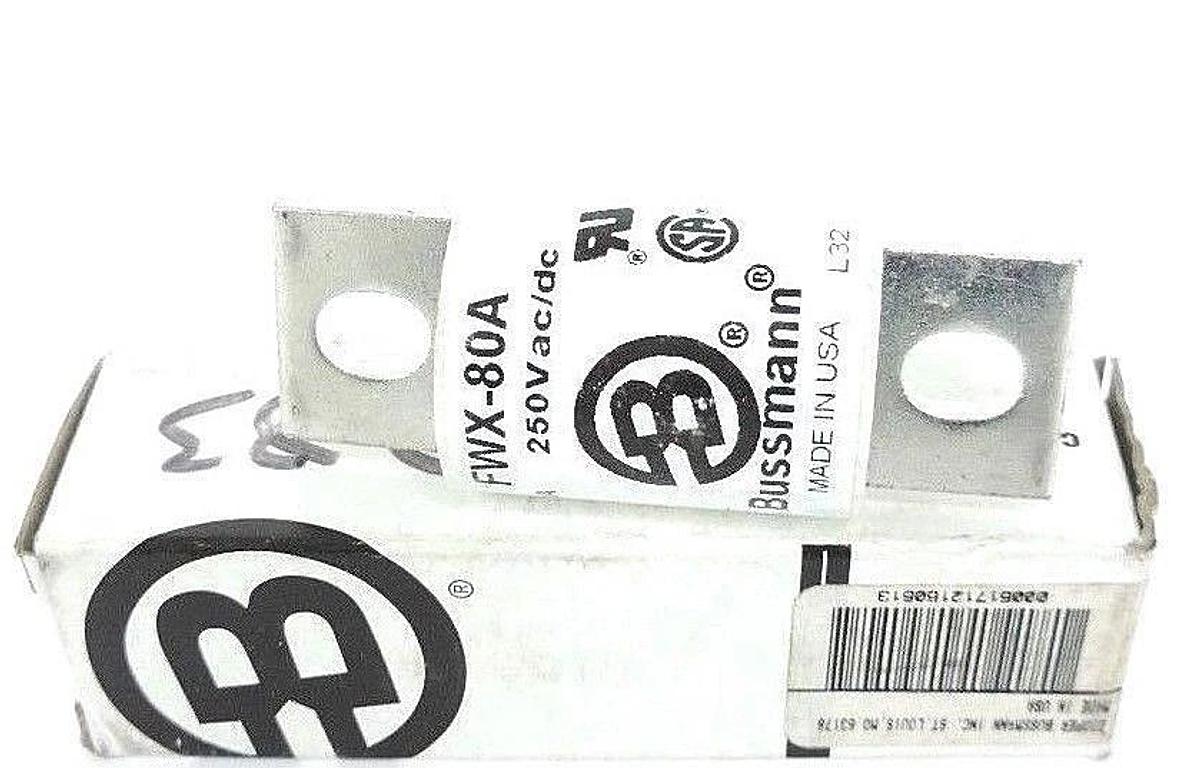 Used NIB COOPER BUSSMANN FWX-80A FUSE 80A, 250V, FWX80A