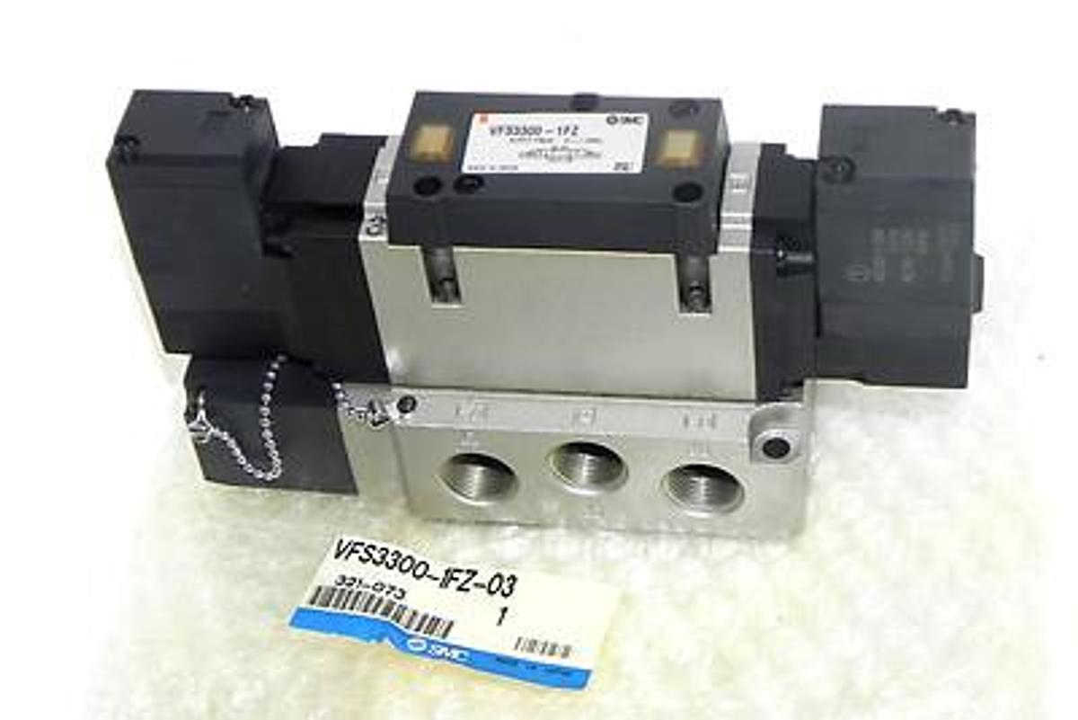 Used NEW SMC VFS3300-1FZ-03 SOLENOID CYLINDER VFS33001FZ03 SUPPLY PRESS. 0.1-1.0 MPa