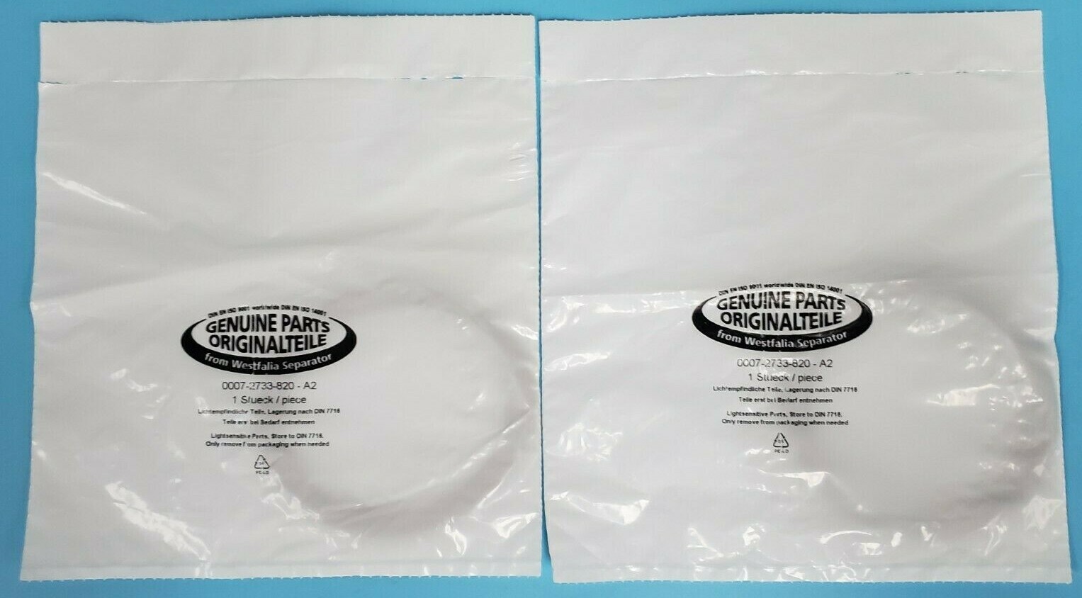 LOT OF 2 NEW GEA WESTFALIA SEPARATOR 0007-2733-820-A2 SEAL O-RINGS