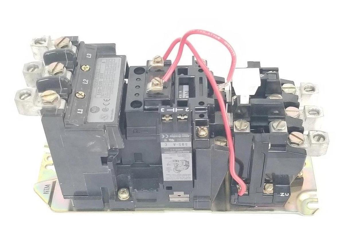 Used ALLEN BRADLEY 509-COD-XXX STARTER SIZE 2, SER. B, 120V 60HZ, CC236 , 595-A