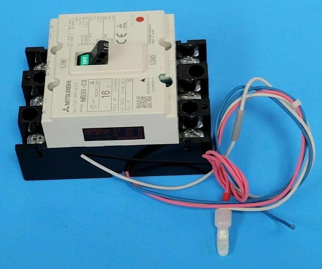 Used MITSUBISHI MB30-CS CIRCUIT BREAKER 16A, 3POLE 50/60HZ MB30CS
