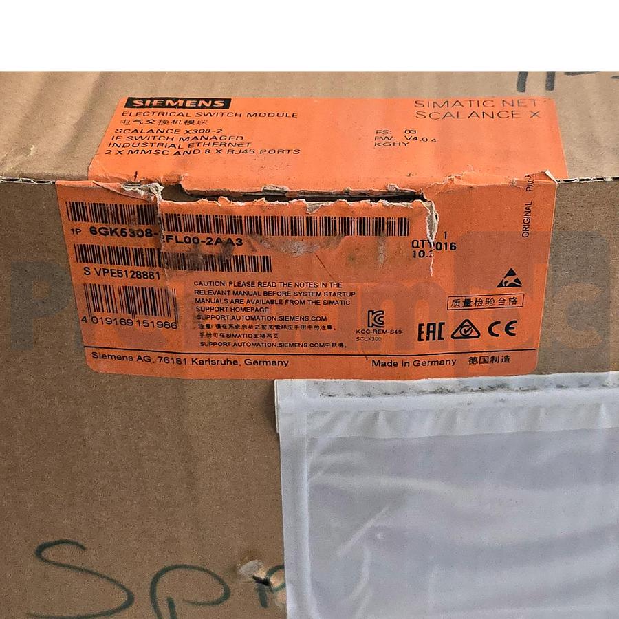 Used Siemens 6GK5308-2FL00-2AA3 SCALANCE X308-2 Managed IE Switch 10-Port 1GB MM NSMP