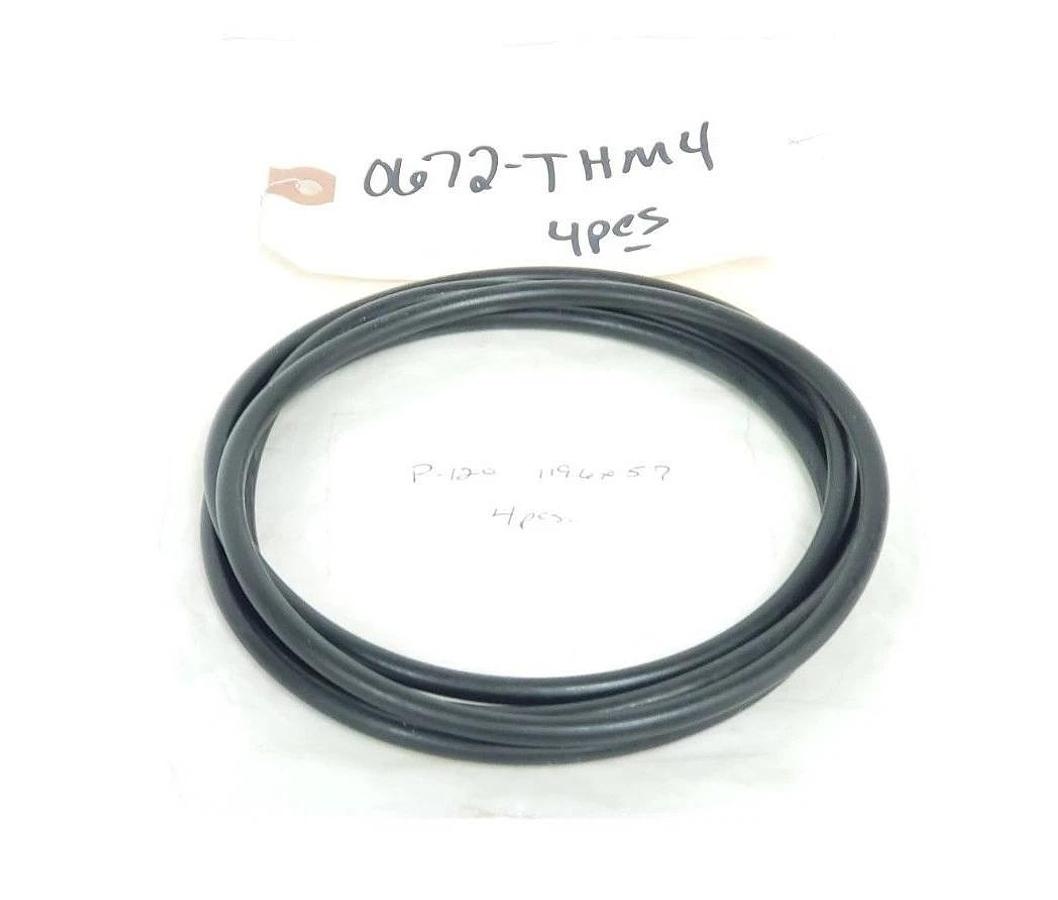 LOT OF 4 NEW GENERIC P-120 O-RINGS 0672-THM4, P120, 119.6 X 5.7